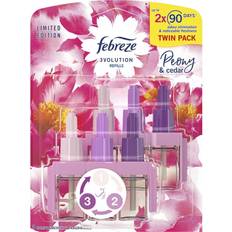 Febreze 3Volution Peony and Cedar Electrical Plug-In Air Freshener Refill Twin Pack