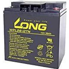 Batteri 12v 28ah Lang WPL28-12TN WPL28-12TN Blei-Säure-Akku 12 V 28 Ah Bleivlies B x H x T 166 x 176 x 126 mm M5-Verschraubung Geringe Selbstentladung, wartungsfrei