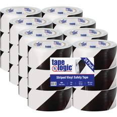 Tape Logic Box Partners T9236BW 2 yds. Black-White Striped