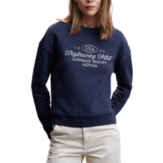 Mango Embroidered Message Sweatshirt