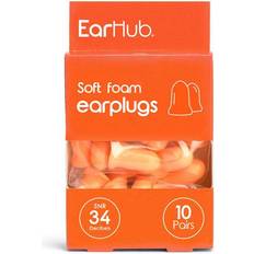 Orange Hearing Protections E45 EarHub Premium 10 Pairs Soft Foam