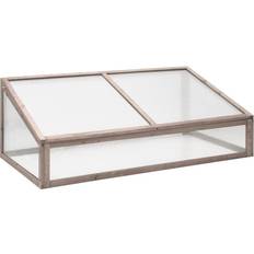 Kleine Kassen vidaXL Broeikas 110x58,5x39 cm Vurenhout Grijs