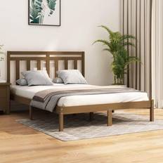 Sängram 120 vidaXL honey brown, 120 Bed Frame