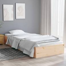 vidaXL 90x190 Single massivt Sengeramme