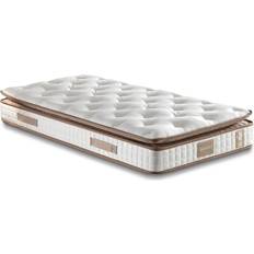 Patjat Spring Joustinpatja Linento Furniture Queen 90 x 190 x 25 cm Valkoinen/Ruskea