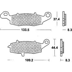 Pièces de Vélo TRW Sinter Street MCB681SH