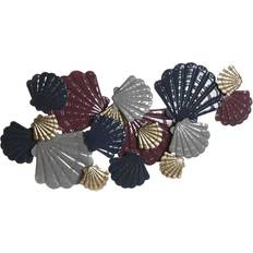 Wall Decor Dkd Home Decor Multicolor Metal Shells Art 119 x 9 x 60 cm Wall Decor