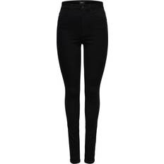 Only Tall Royal high waisted skinny jeans in blackXSL36