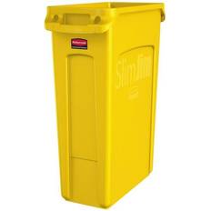 Cleaning Equipment & Cleaning Agents Rubbermaid Commercial 1956188 23 gal Rectangular Trash Can, Yellow, 11 in