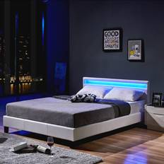 140cm Cadres de lit Home Deluxe Astro LED 140 x 200cm