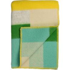 Røros Tweed Mikkel Wolldecke Pastell Filz Gelb, Beige (200x135cm)