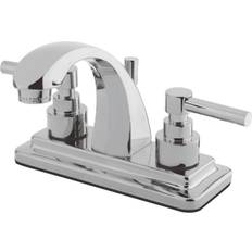 Kingston Brass KS4641EL 4 in Centerset Bathroom Faucet Polished Chro Polished Chrome