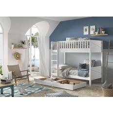 Indbyggede opbevaring Køjesenge Vipack European Single 90 x 200 cm Standard Bunk Bed