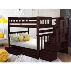 Built-in Storages Beds King Stairway Bunk Bed