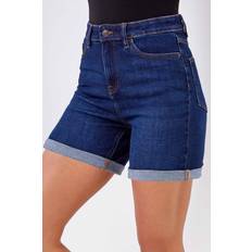 Roman Stretch Denim Mom Shorts