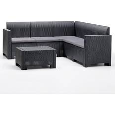 Rattan Sofas Glendale Nebraska Corner Lounge Set Sofa 188cm 2pcs 5 Seater