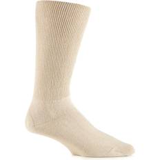 Pair Footnurse Oedema Extra Wide Cotton Socks - Beige