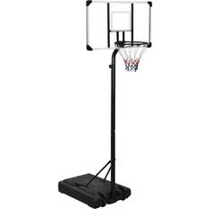 vidaXL Basketballständer Transparent 256-361 cm Polycarbonat