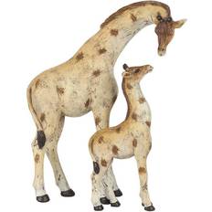 Yellow Decorative Items Something Different Mother And Baby Giraffe Neutral Christmas Tree Ornament 4pcs