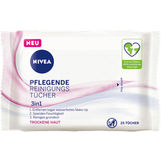 Nivea Gezichtsreinigingen Nivea Caring 3in1 Reinigingsdoekjes 25st