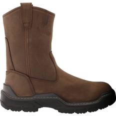 Brown - Men Rain Boots Raider DuraShocks Waterproof - Chocolate