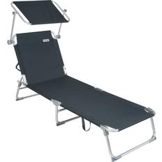 Aluminium sun lounger Casaria Sun Lounger