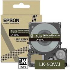 Epson Nastri adesivi Epson LK-5QWJ White on Matte Tape Cartridge 18mm