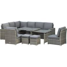 Extension/Optional Extension Outdoor Lounge Sets OutSunny 7 Piece Outdoor Lounge Set, 1 Table incl. 4 Sofas