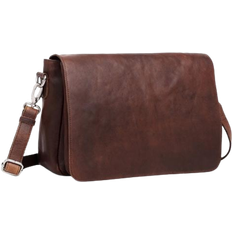 Sølv Messenger-tasker Adax Leather Messenger Bag - Pilou