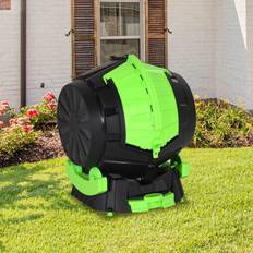 vidaXL Compostiera Rotante 49.5x44.5x57 cm 50 L - Nero