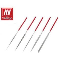 Strumenti di Modellazione Vallejo Set Di 5 Lime Ad Ago Diamantate T03002