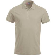 Beige Pikétröjor Clique Classic Lincoln pikétröja, Ljus Khaki