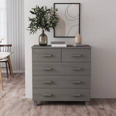 vidaXL SKM Skänk ljusgrå Sideboard
