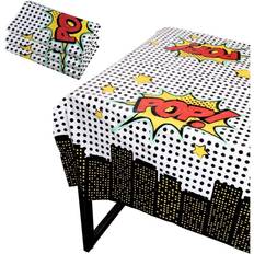 3 Pack Superhero-Themed Party Tablecloth 54 x 108 in