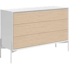 Kave Home Marielle White/Ash Veneer Kommode 116x76cm