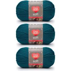 Red Heart Garn & Handarbetsmaterial Red Heart Mjukt Blågrönt Garn 3-pack 141 g