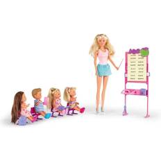 Majorette Spielsets Majorette STEFFI LOVE 105730472002 d'école-Poupée Mannequin 29cm-Tableau et Accessoires 4 élèves Puppe, Mehrfarbig