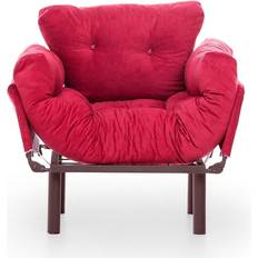 Rood Fauteuils Fauteuil Nitta Single Maroon Rood