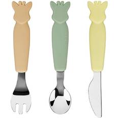 Sophie la girafe Couverts silicone VULLI A partir de 6 mois Vert