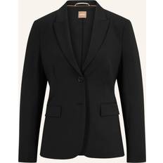 Wool Blazers HUGO BOSS Juleah Single-Breasted Blazer In Virgin Wool - Black