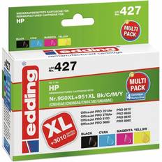 Edding Ink Cartridge Replacement Compatible Set - Black/Cyan