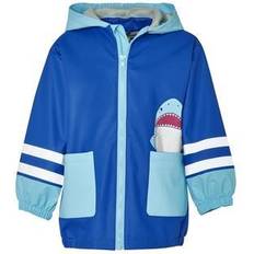 Playshoes Boys Blue Shark Raincoat - Blue