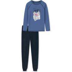 164 Pyjamasar Schiesser Pajamas - Light Blue/Dark Blue (177944-800)