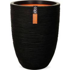 Plast Vaser Capi Krukke 46 x 58 cm Sort Vase