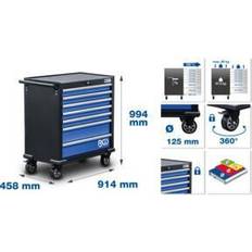 BGS Technic Werkstattwagen XL 7 Schubladen leer