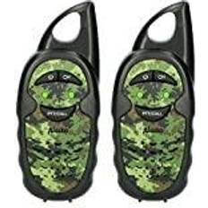 Plastique Jouets Agents Secrets Alecto Lot de deux talkie-walkies pour enfants, Portée jusqu'à 3 kilomètres FR05CAMO Camouflage