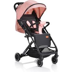 Rosa Kinderwagenschutz Kinderwagen Buggy Trento faltbar Moskitonetz Getränkehalter Hinterradbremse