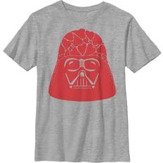 Children's Clothing Fifth Sun Boy's Star Wars Valentine's Day Darth Vader Heart Helmet T-shirt - Athletic Heather