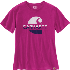 Carhartt Dame T-shirts Carhartt Grafisk T-shirt med Logotryk - Dame