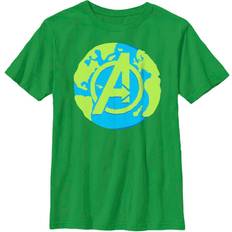 Marvel Boy's Earth Day Symbol Child T-Shirt Kelly green